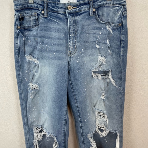 KanCan bleach splatter boyfriend jeans sz 28 - Picture 5 of 7